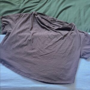 Nuuds Off-the-shoulder Brown Shirt